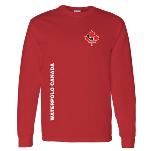 Gildan Unisex Water Polo Leaf Printed Long Sleeve Thumbnail