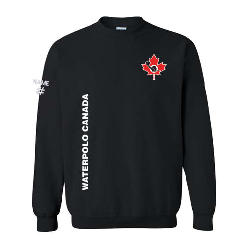 Gildan Unisex Water Polo Leaf Emblem Printed Crewneck Thumbnail